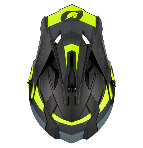 O'Neal 2SRS SPYDE V.23 Helmet - Black/Grey/Neon Yellow