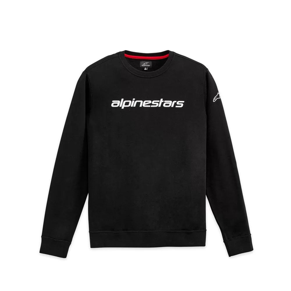 Linear Crew Fleece Black/White