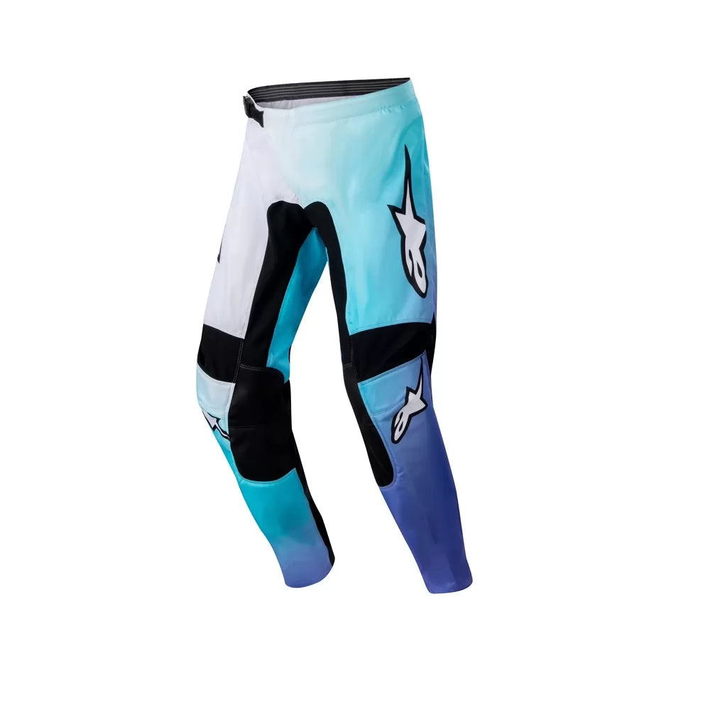 Stella Fluid Pants White/Turquoise