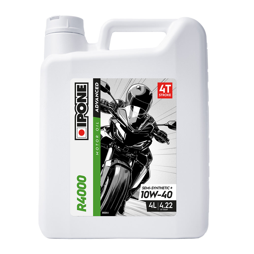 IPONE R4000 -  Semi Synthetic+ 4T Oil - 10W-40 1L