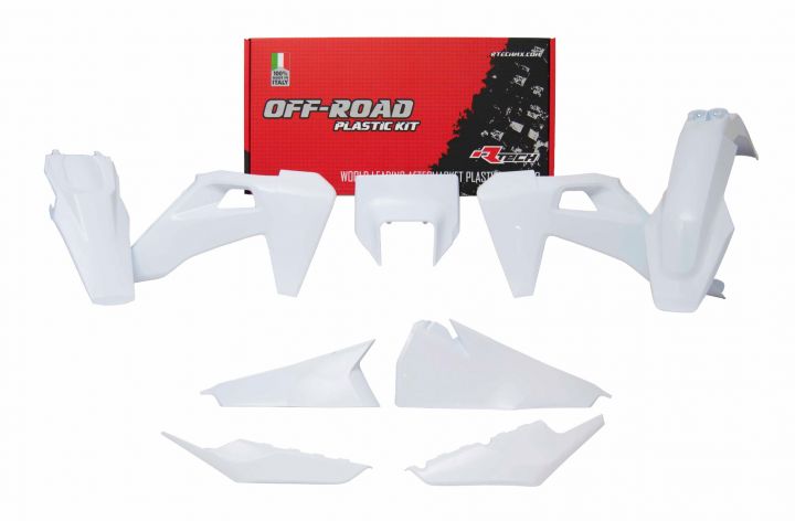 PLASTICS KIT RTECH 6 PIECE WHITE HUSQVARNA FE TE