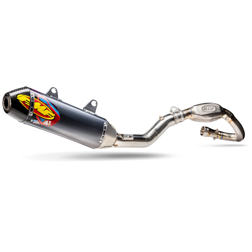 STAINLESS STEEL ALUM. FACT-4.1 RCT W/R.CARBON CAP FULL SYSTEM - FMF