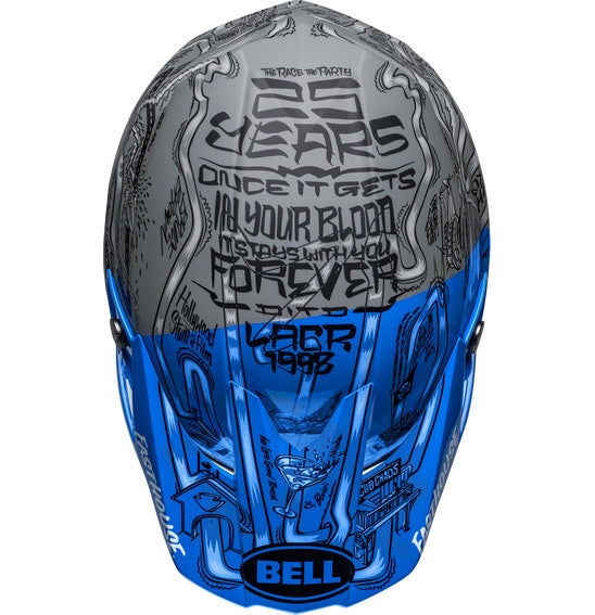 Bell MOTO-10 SPHERICAL Fasthouse DITD LE Blue/Grey