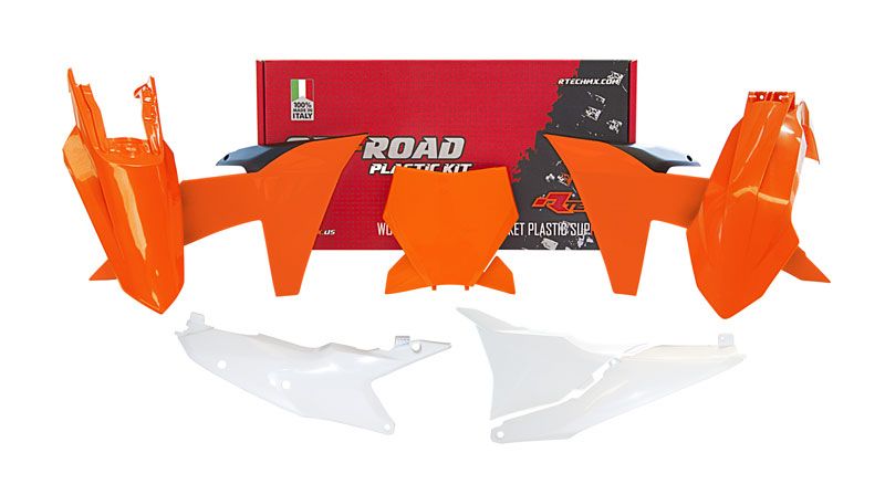 PLASTICS KIT RTECH 6 PIECE ORANGE BLACK KTM SX XC SX-F XC XCF-W EXC