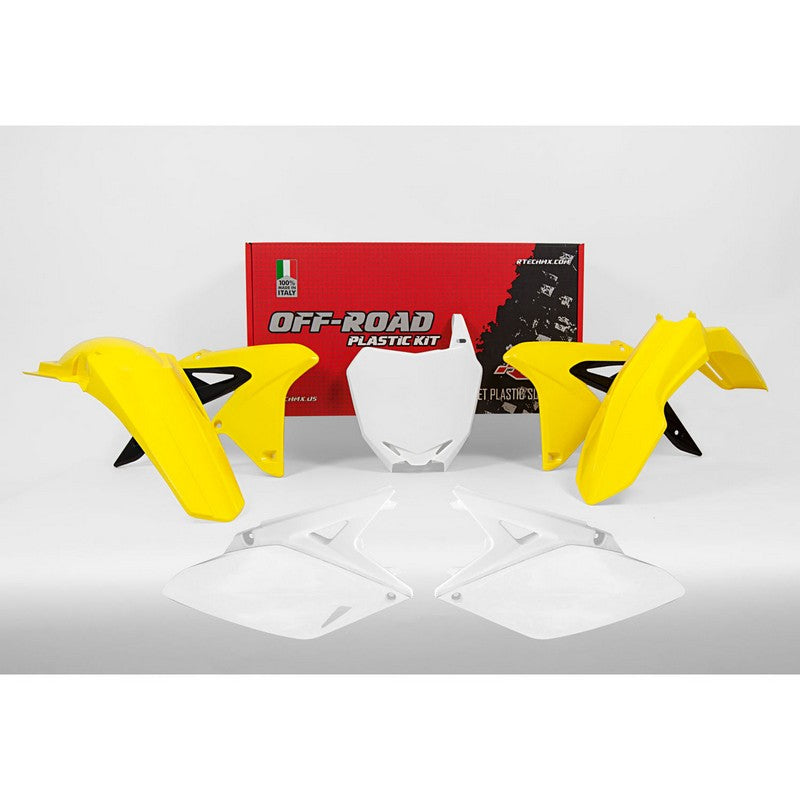 PLASTICS KIT RTECH 5 PIECE OEM COLOURS SUZUKI RMZ250 10-18