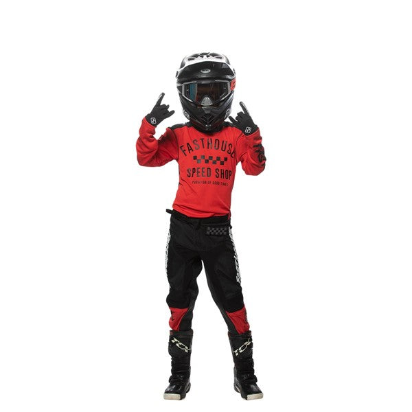 Youth Carbon Jersey Red/Black