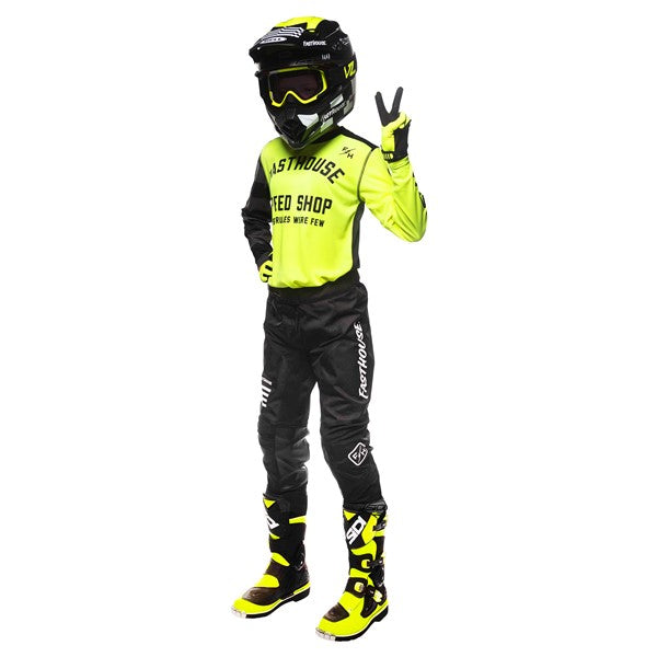 Youth Carbon Eternal Jersey - High-Viz/Black