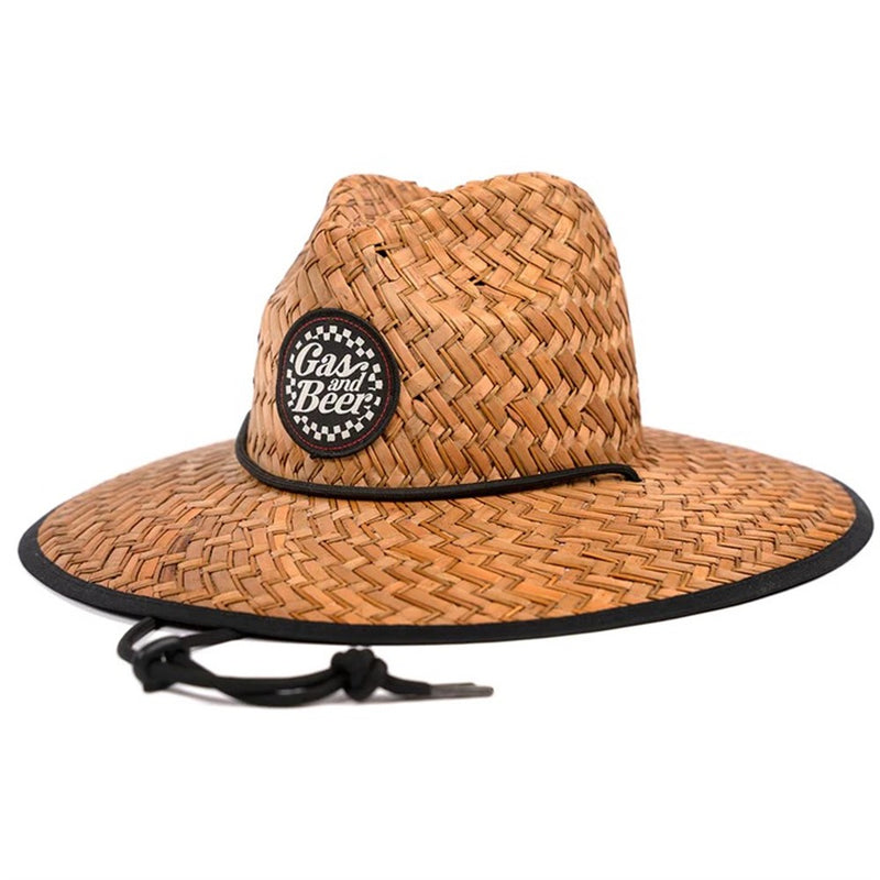 Gas & Beer Straw Hat Brown