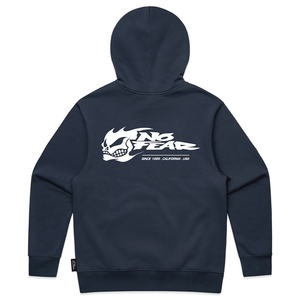Navy Skull Hoodie