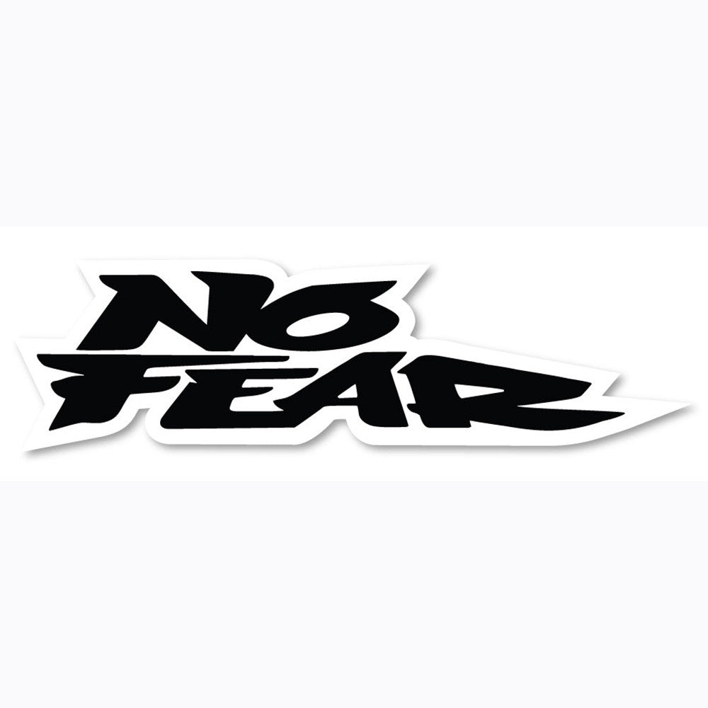 No Fear Label Sticker