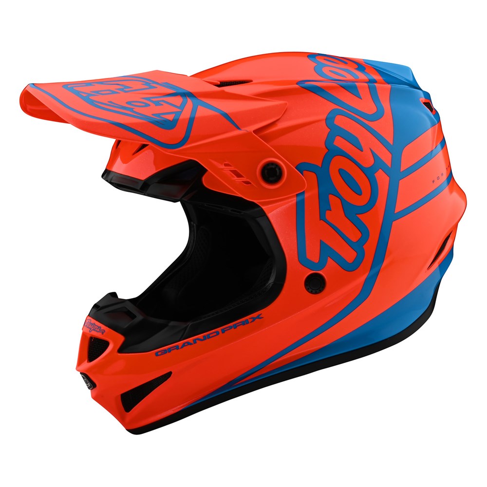 GP HELMET SILHOUETTE ORANGE / CYAN | YOUTH