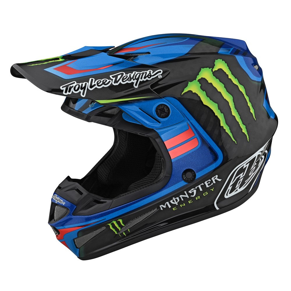 SE4 ECE CARBON HELMET FLASH MONSTER BLUE