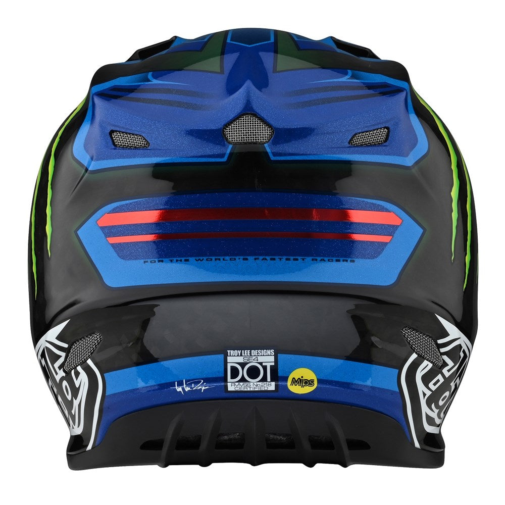 SE4 ECE CARBON HELMET FLASH MONSTER BLUE