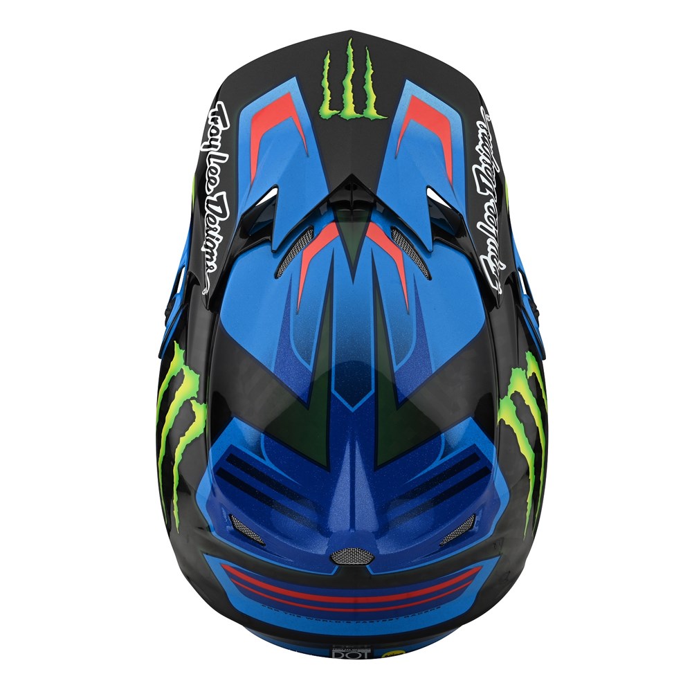 SE4 ECE CARBON HELMET FLASH MONSTER BLUE