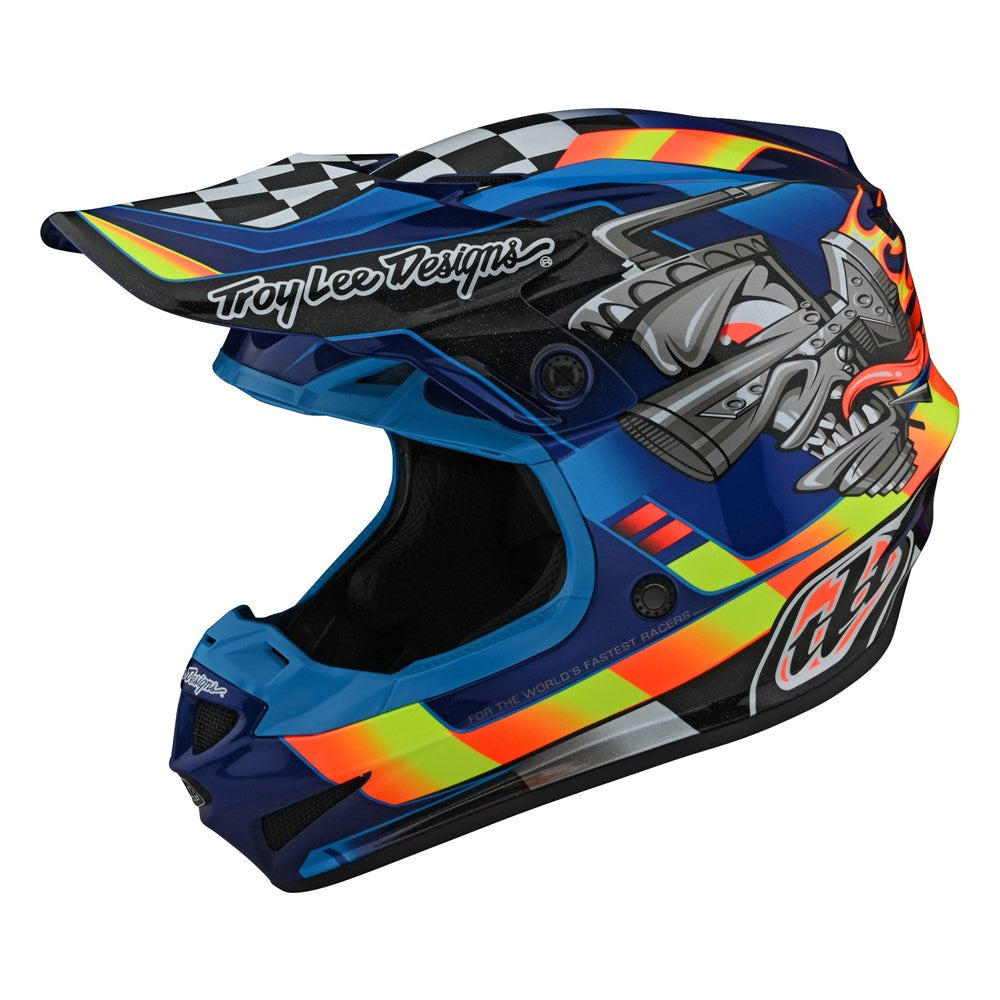 SE4 POLYACRYLITE HELMET CARB BLUE