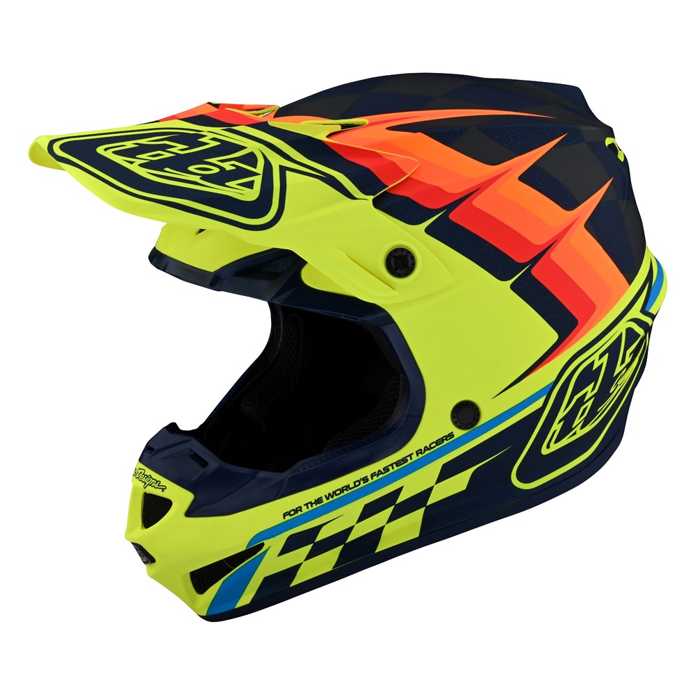 SE4 POLYACRYLITE HELMET WARPED YELLOW