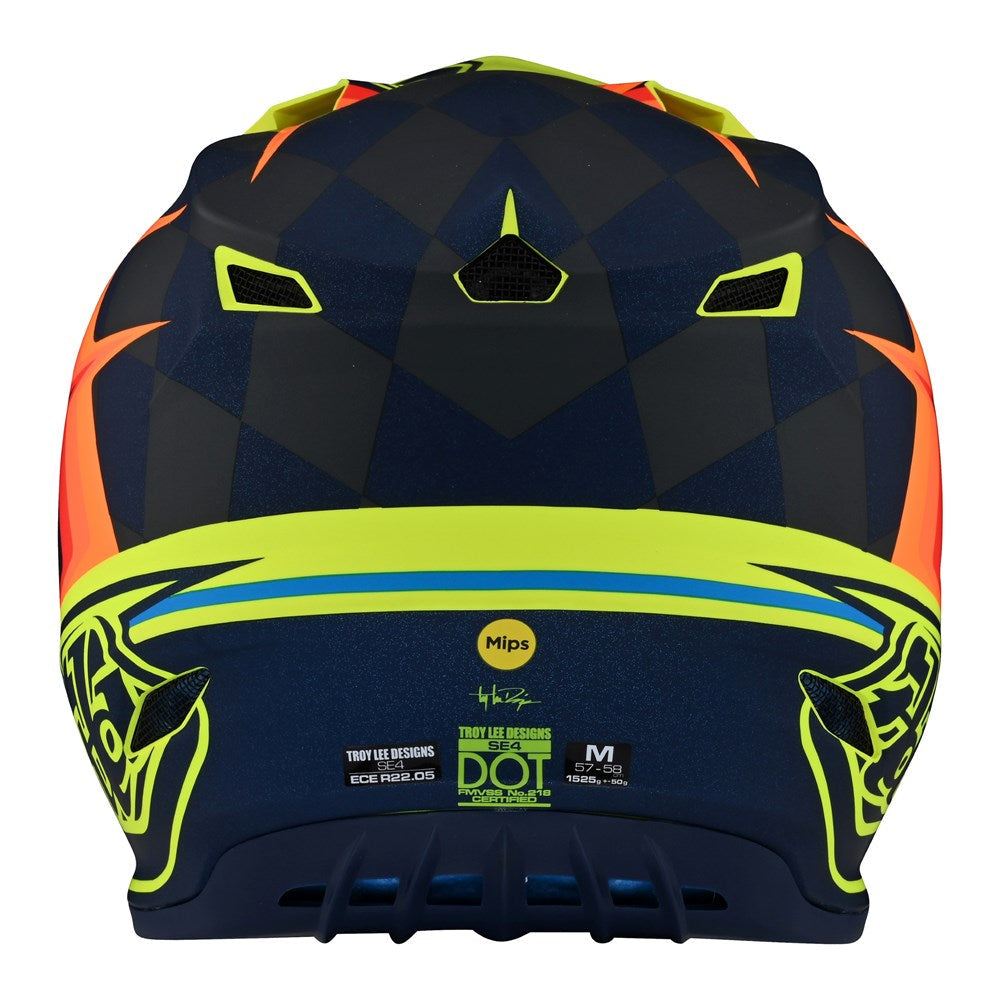 SE4 POLYACRYLITE HELMET WARPED YELLOW