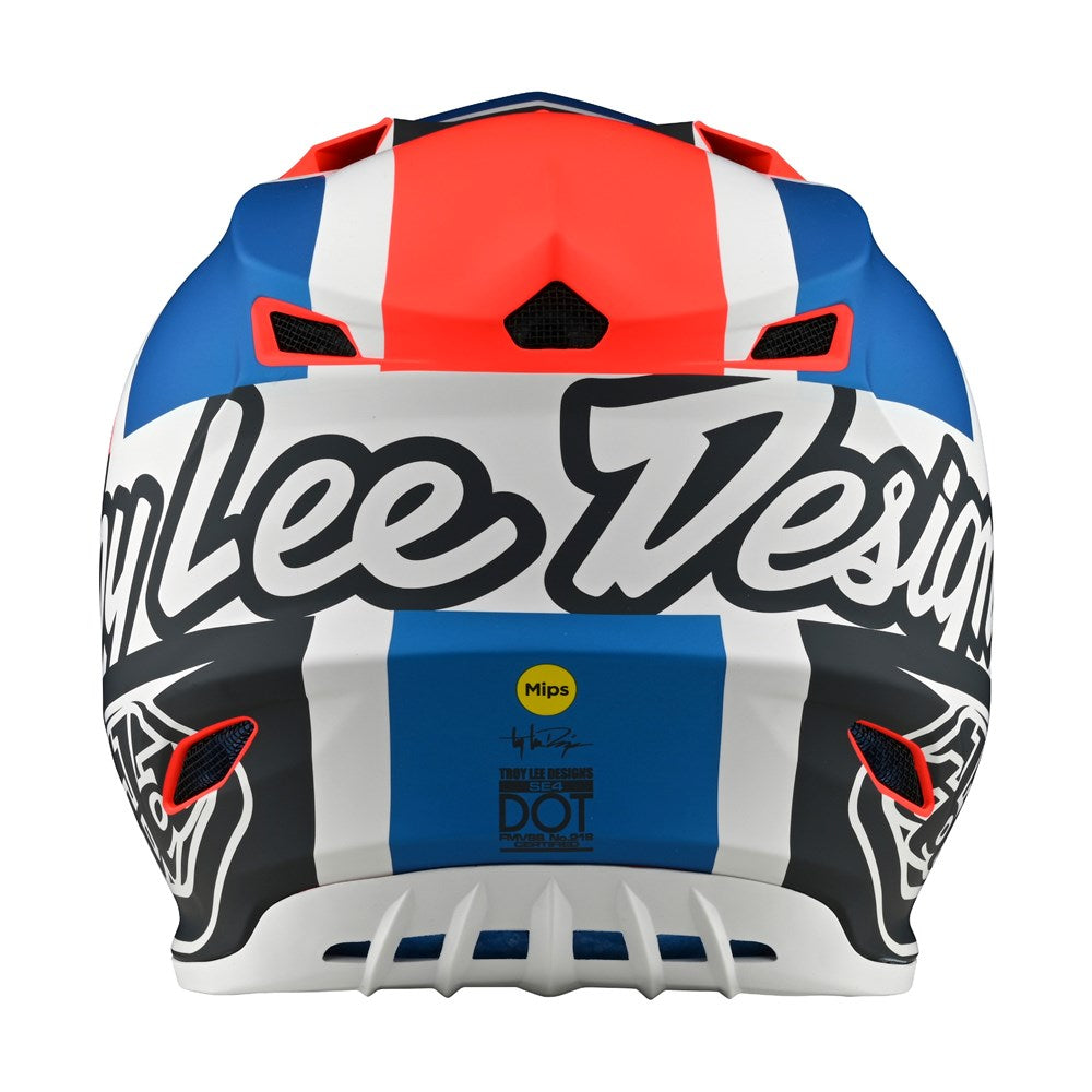 SE4 POLYACRYLITE HELMET QUATTRO ORANGE / BLUE | YOUTH