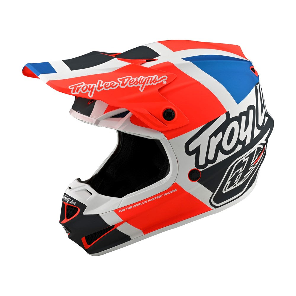 SE4 POLYACRYLITE HELMET QUATTRO ORANGE / BLUE