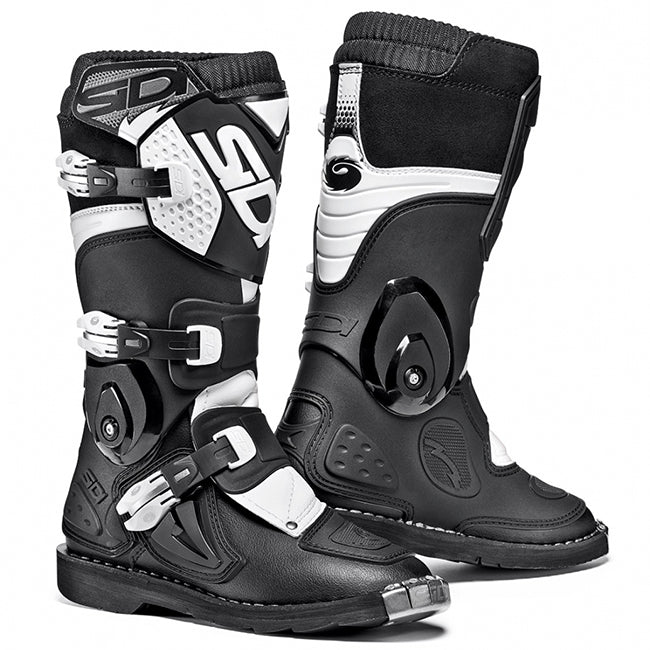 SIDI FLAME YOUTH MX BOOT Black White