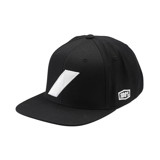 Slash Snapback Hat Black