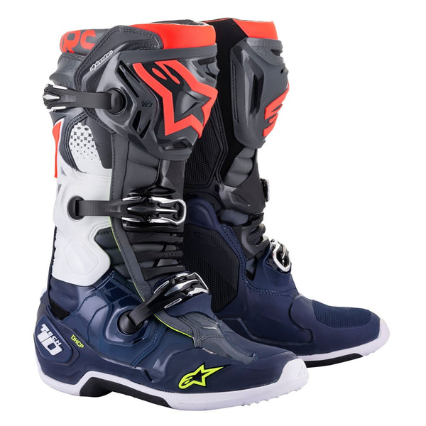 Tech-10 MX Boots Gray/Blue