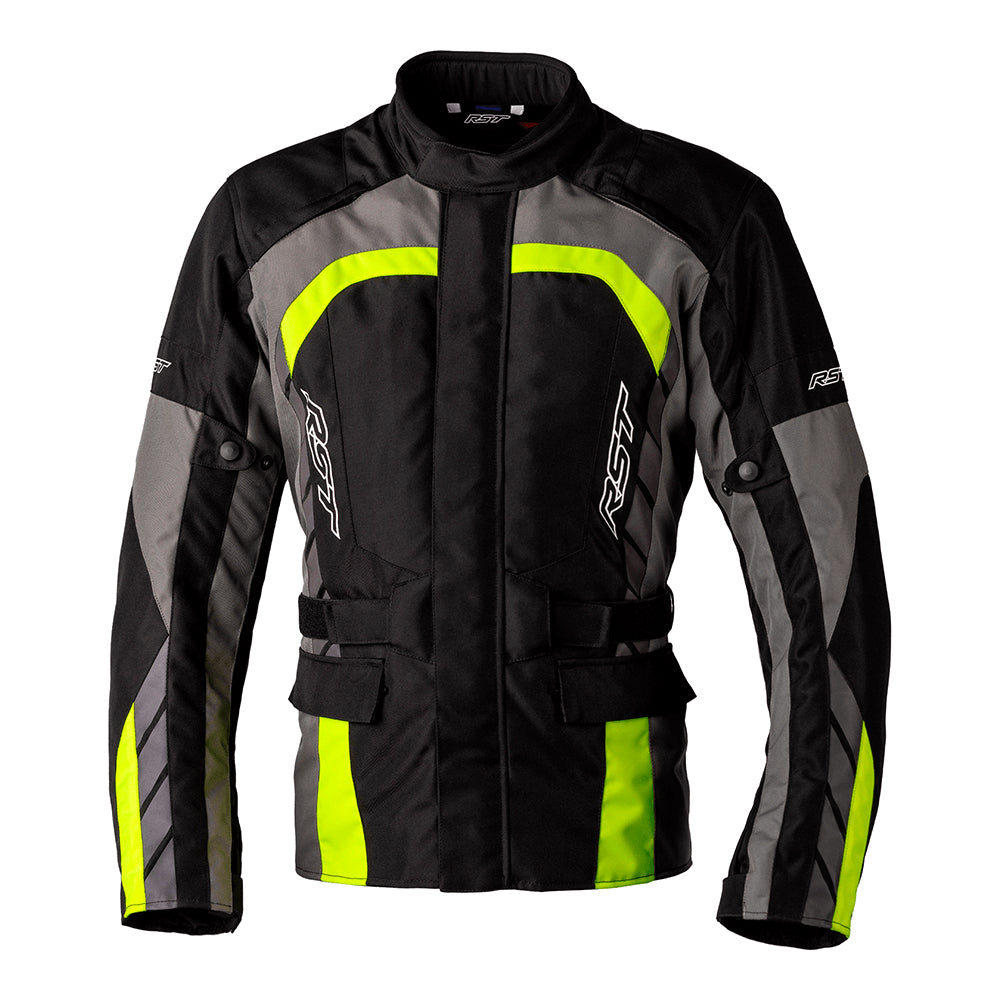 RST ALPHA 5 CE TEXTILE JACKET [BLACK FLO YELLOW] 1