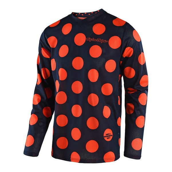 GP AIR JERSEY POLKA DOT NVY/ORG