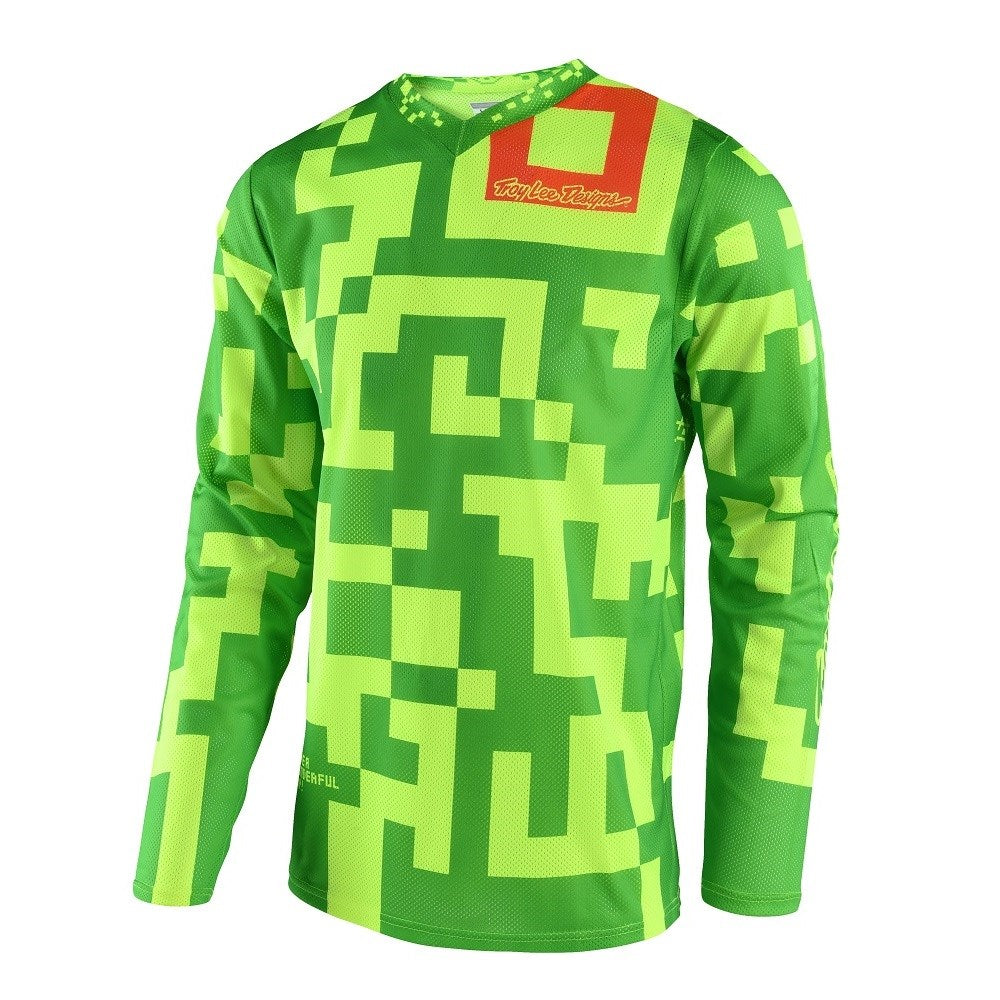 GP JERSEY MAZE FLO YEL/GRN