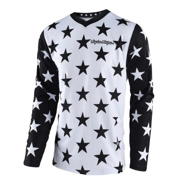 GP JERSEY STAR WHT/BLK