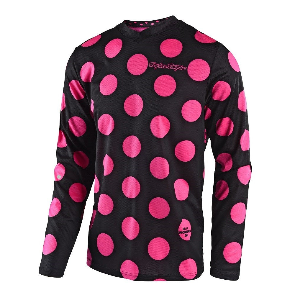 GP JERSEY POLKA DOT BLK/FLO PNK | YOUTH