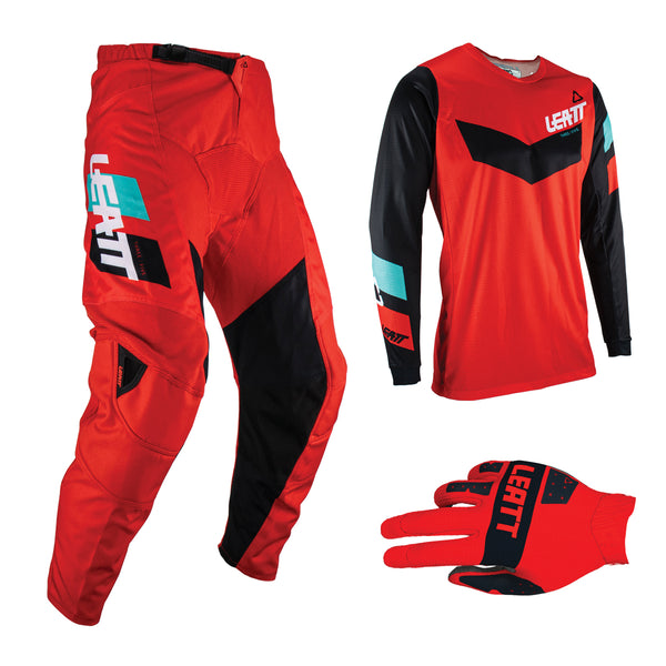 Leatt 3.5 Ride Red 2023 Youth Combo