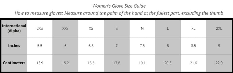 Merlin-Glove-womens-size-chart