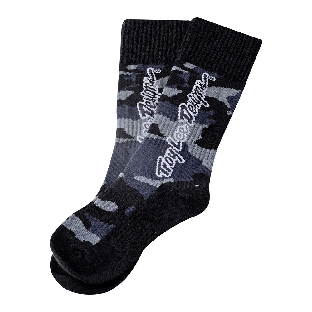 YOUTH GP MX THICK SOCK CAMO BLACK