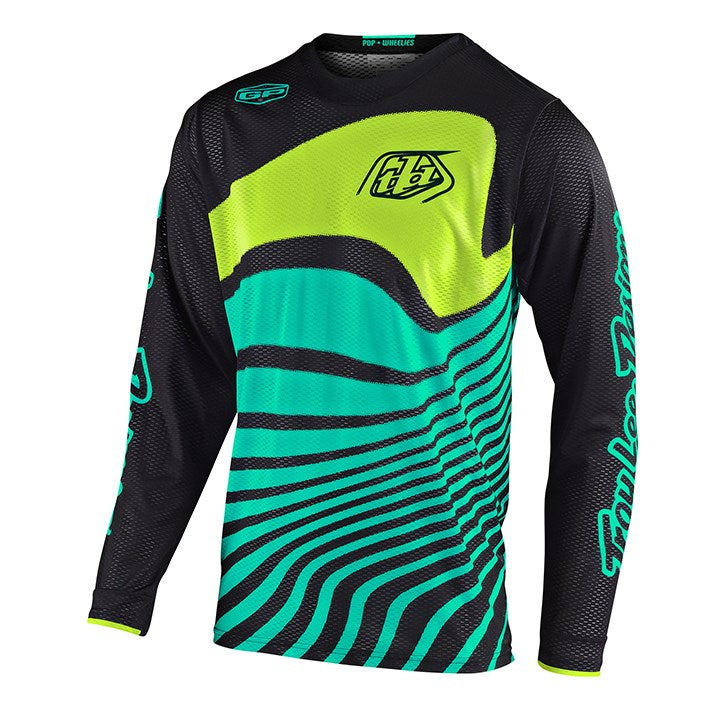 GP AIR JERSEY DRIFT BLACK / TURQUOISE