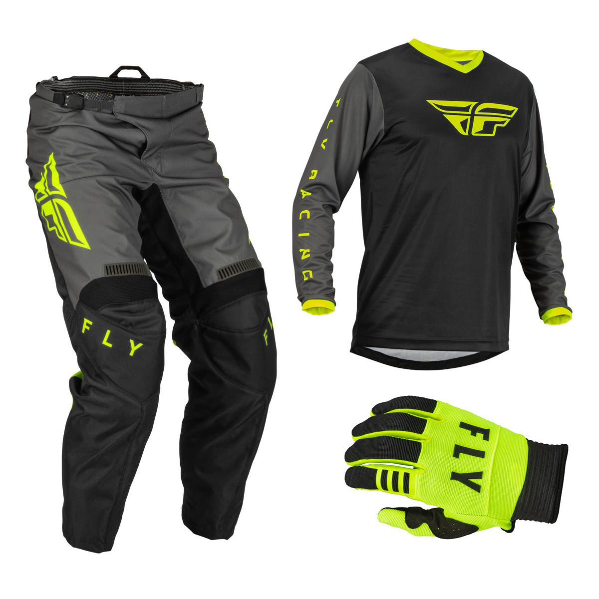 Fly F16 Black/Grey/Hi-Vis 2023 Combo