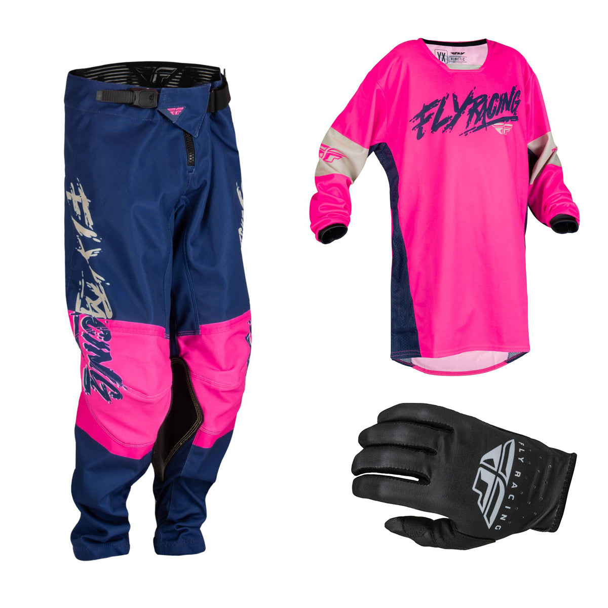 Fly Kinetic Khaos Pink/ Navy/ Tan 2023 Combo