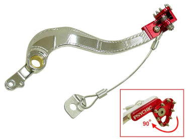 Brake pedal CRF250 2010-23 red tip w/brake snake Tech7