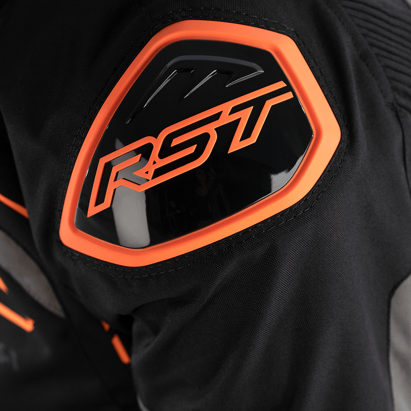 RST S-1 TEXTILE JACKET [BLACK/NEON ORANGE]